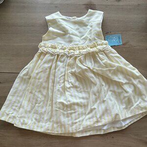 Granlei St Tropez Yellow Striped Dress - 5Y